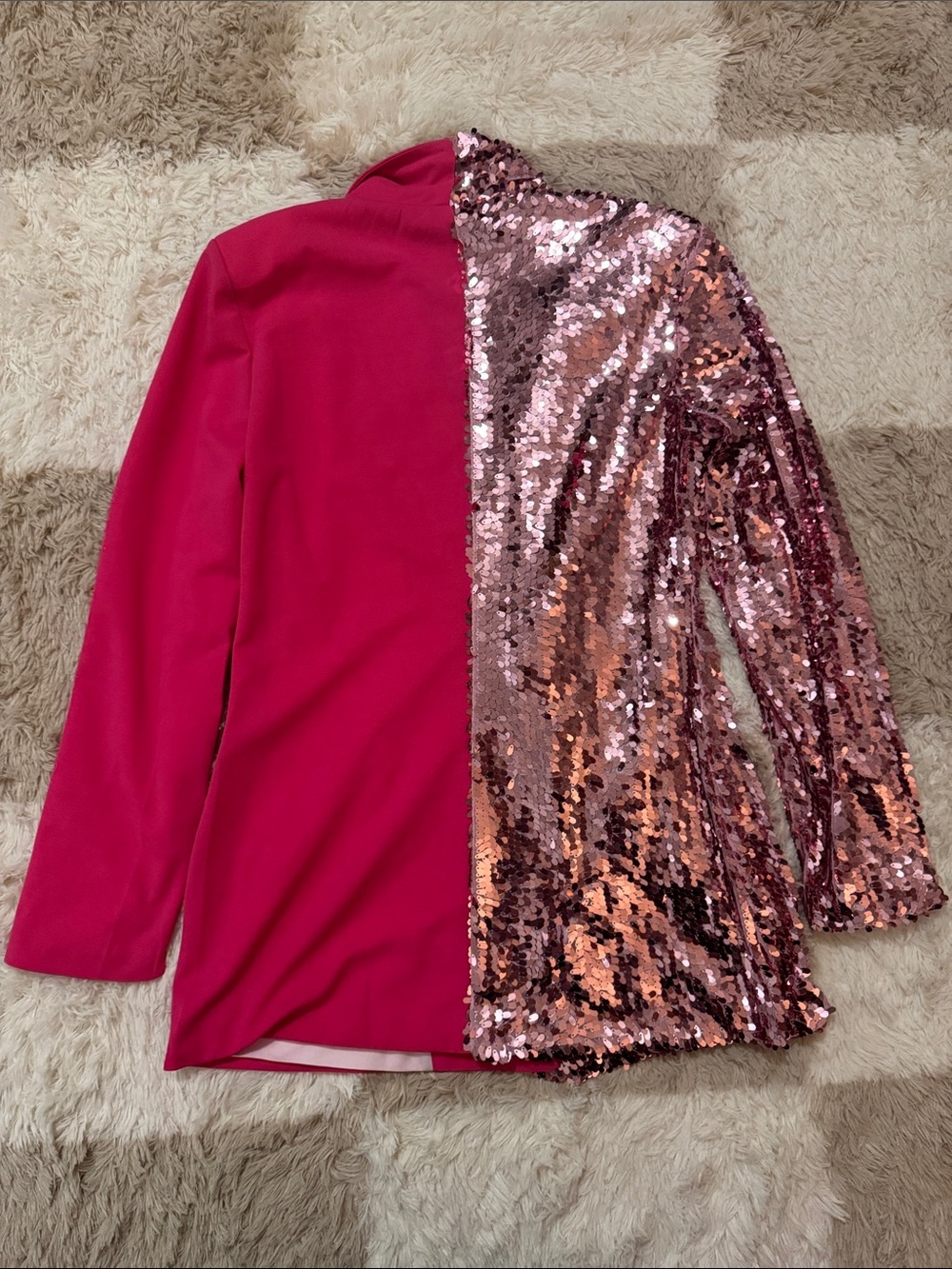Hot Pink Sequin-Accent Blazer - Picture 5 of 5